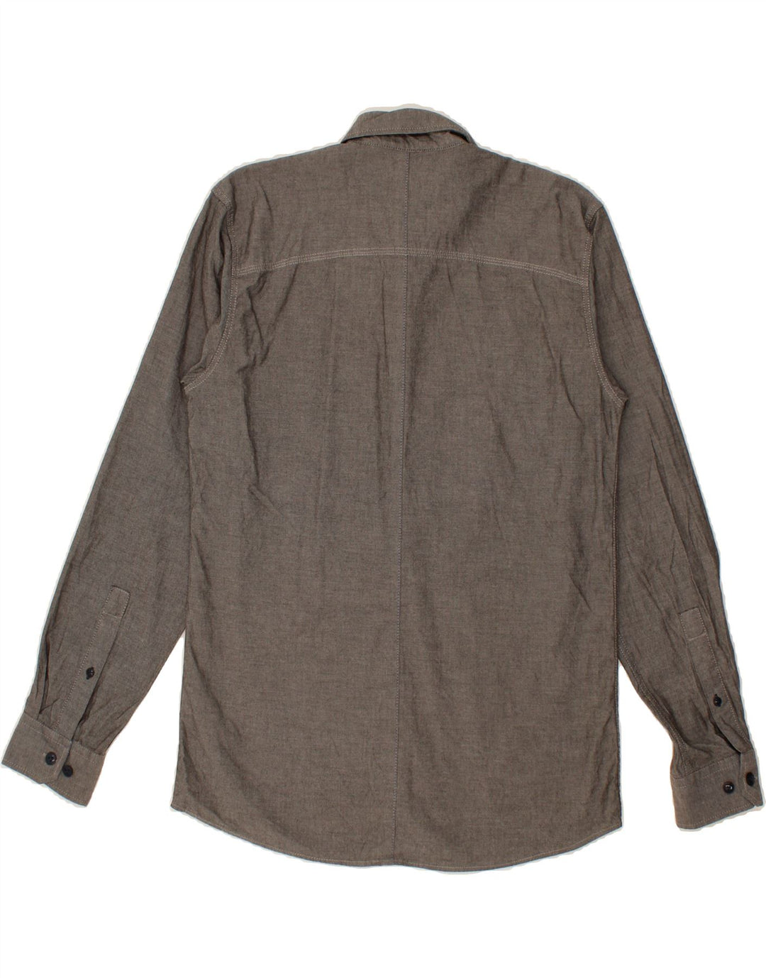 JACK & JONES Mens Shirt Large Grey Vintage Jack & Jones and Second-Hand Jack & Jones from Messina Hembry 