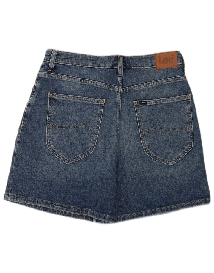 LEE højtaljede denimshorts til kvinder US 14 XL W32 blå bomuld