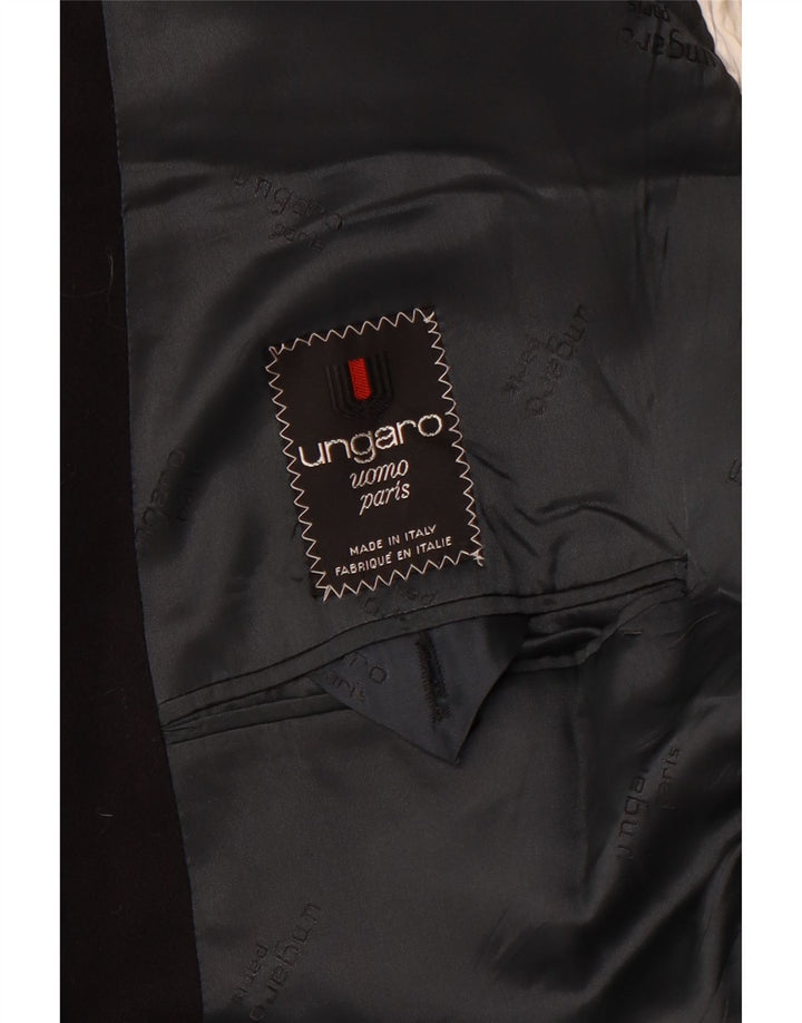 UNGARO Herre dobbeltradet blazerjakke UK 40 Large Navy Blue