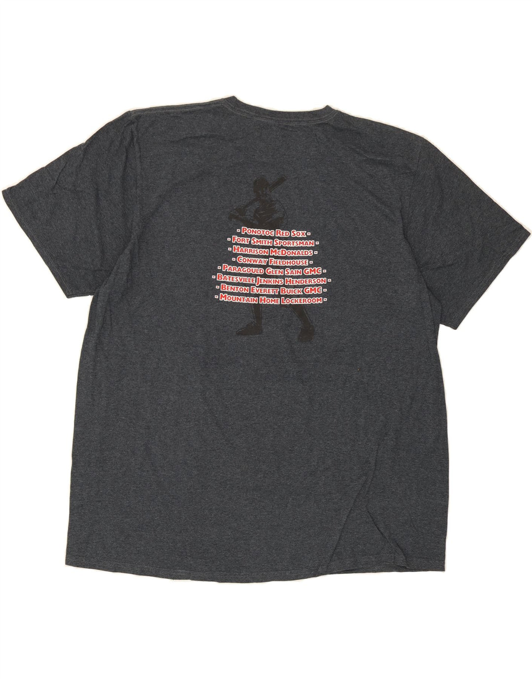 RUSSELL ATHLETIC Mens Graphic T-Shirt Top 2XL Grey Vintage Russell Athletic and Second-Hand Russell Athletic from Messina Hembry 