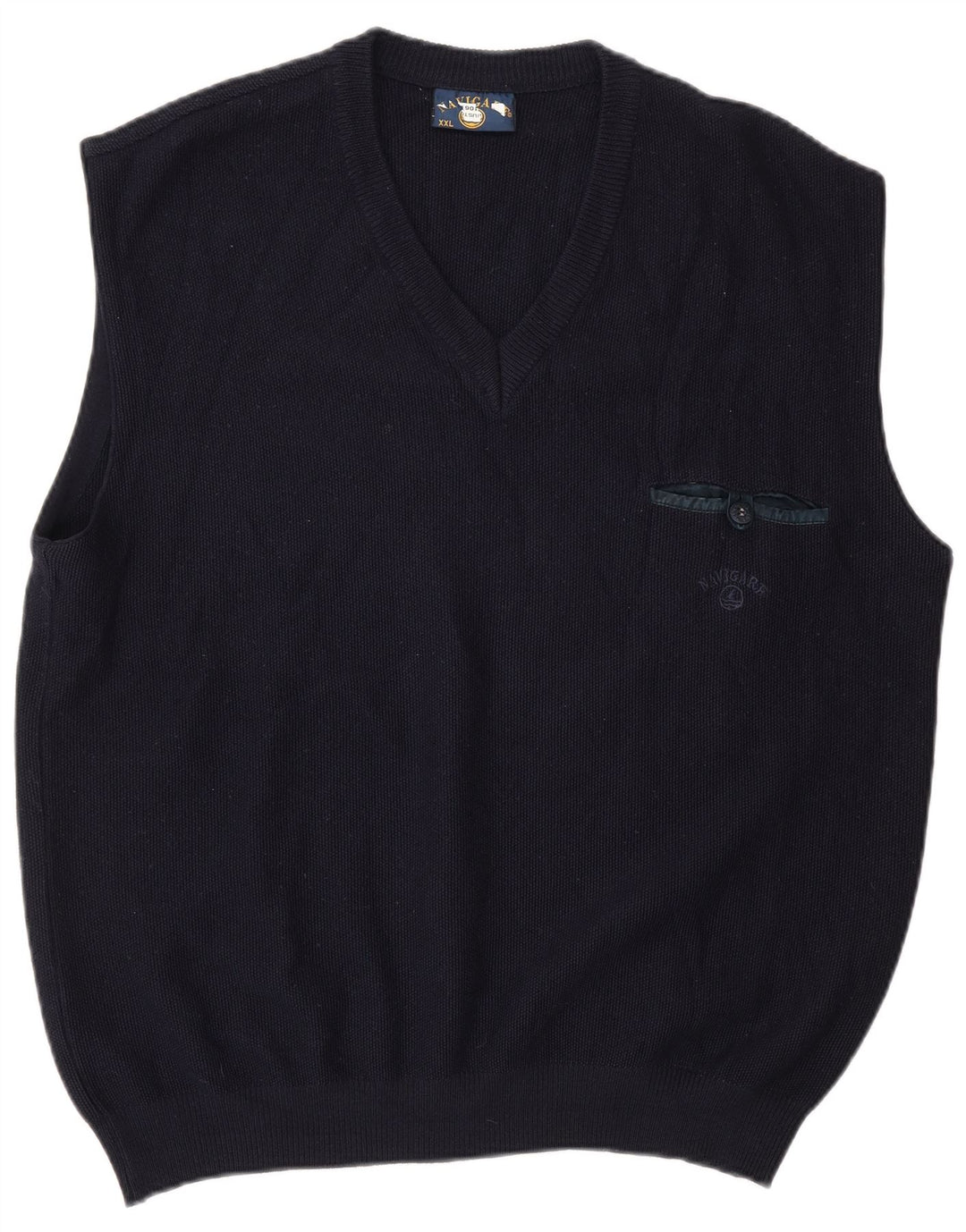 Navigare Herrevest Tank Top 2XL Marineblå Uld