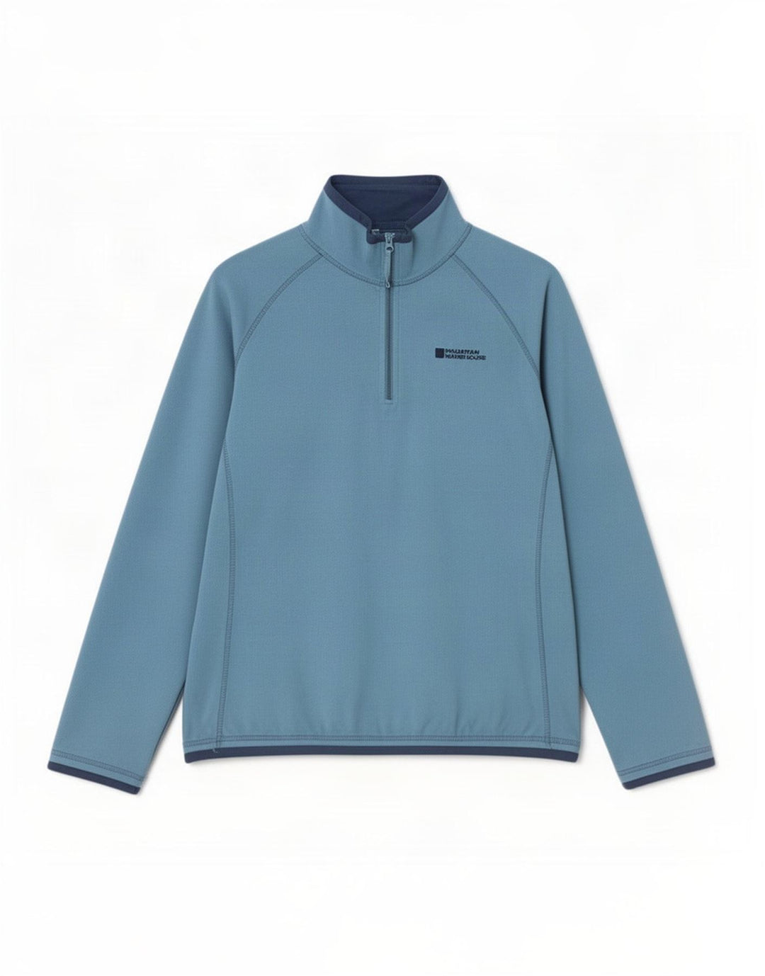 Mountain Warehouse Dame lynlås-hals Fleece Jumper UK 16 Large Blue Polyester