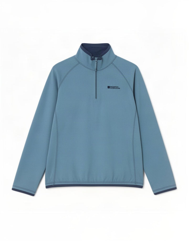 Mountain Warehouse Dame lynlås-hals Fleece Jumper UK 16 Large Blue Polyester