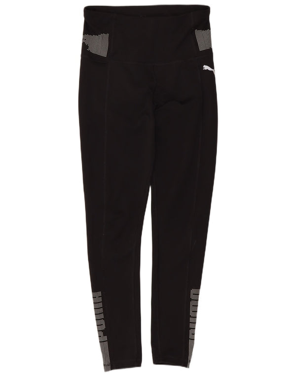 Puma Grafiske Leggings til kvinder UK 6 XS sort plettet polyester