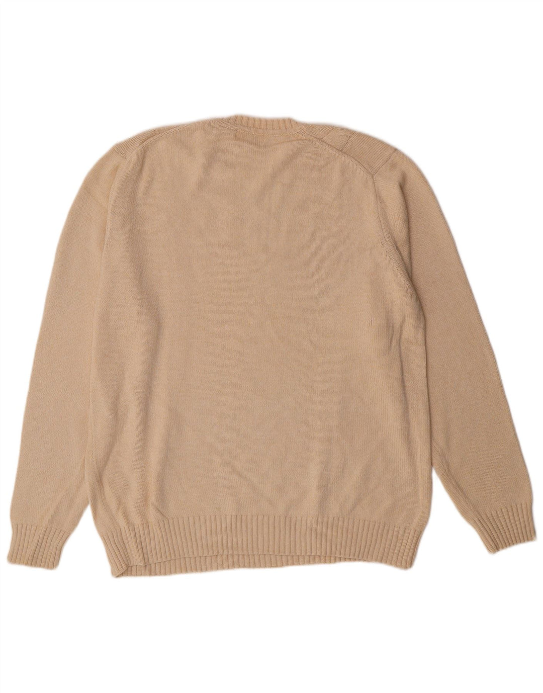 Dockers Herre Crew Neck Jumper Sweater Stor Beige Argyle/Diamond Bomuld