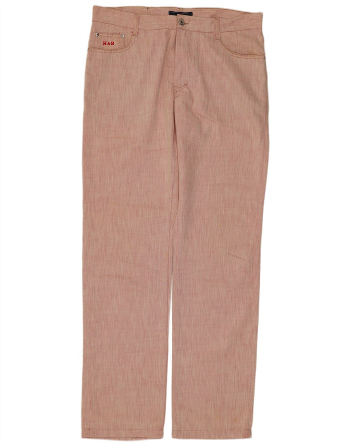 Harmont & Blaine Straight Jeans til mænd W32 L35 Pink Bomuld