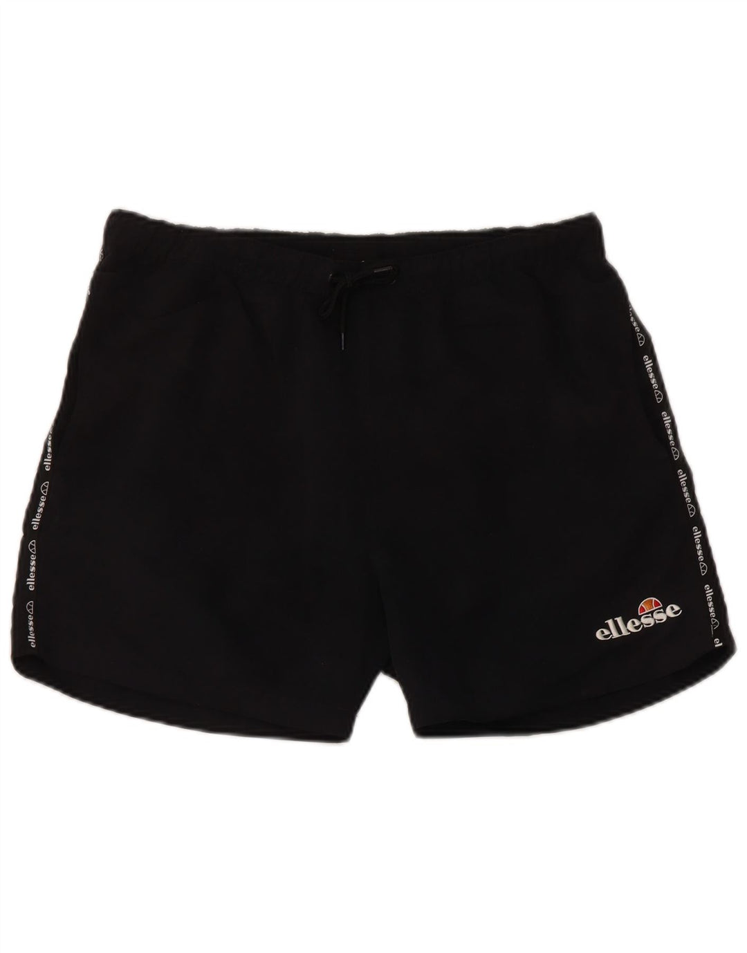 Ellesse Herre grafiske badeshorts Små sorte polyester