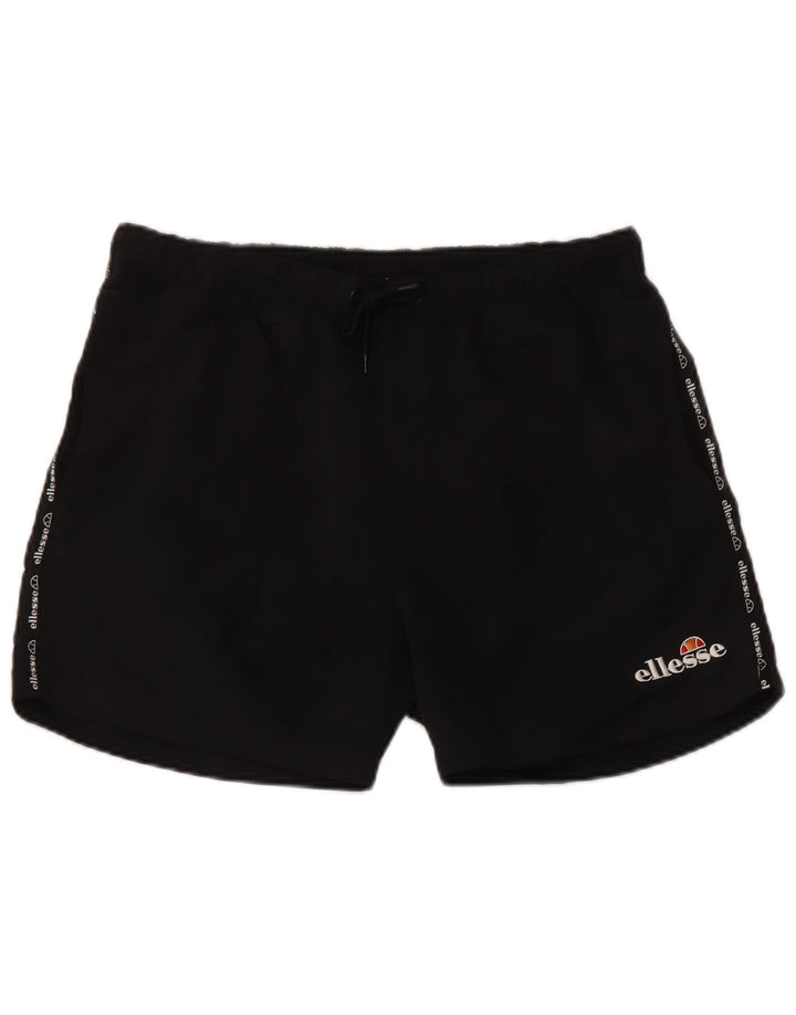 Ellesse Herre grafiske badeshorts Små sorte polyester