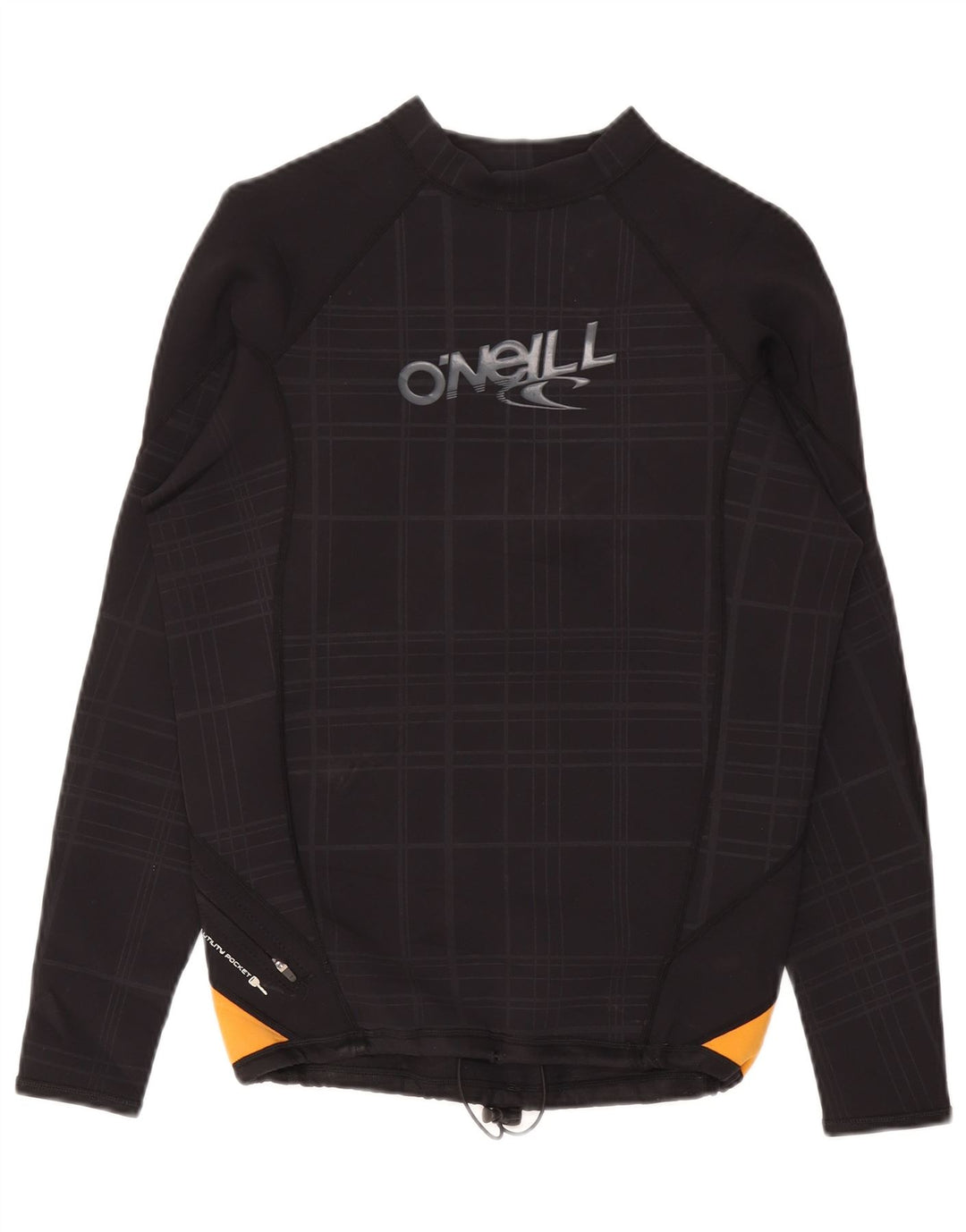 O'NEILL Dame Grafisk Top Langærmet UK 18 XL Navy Blue Check Rayon