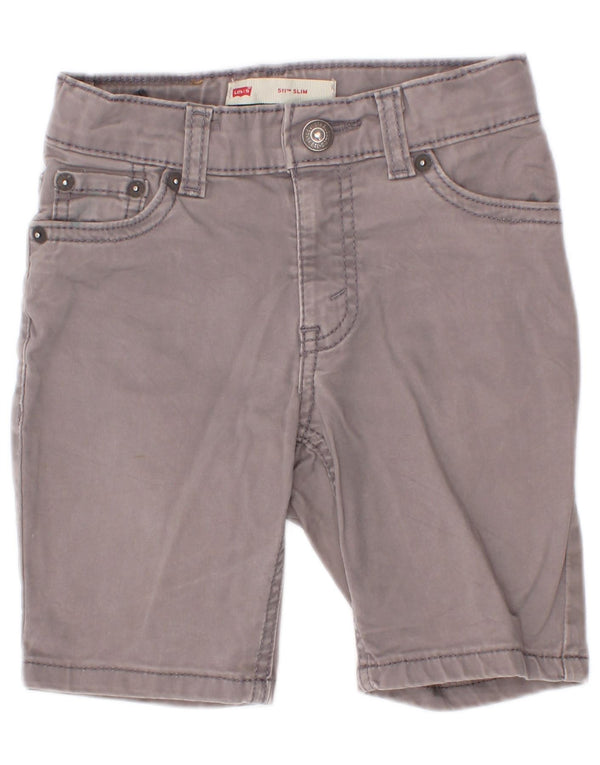 Levi's Boys 511 Slim Casual Shorts 6-7 år W20 Grå Bomuld