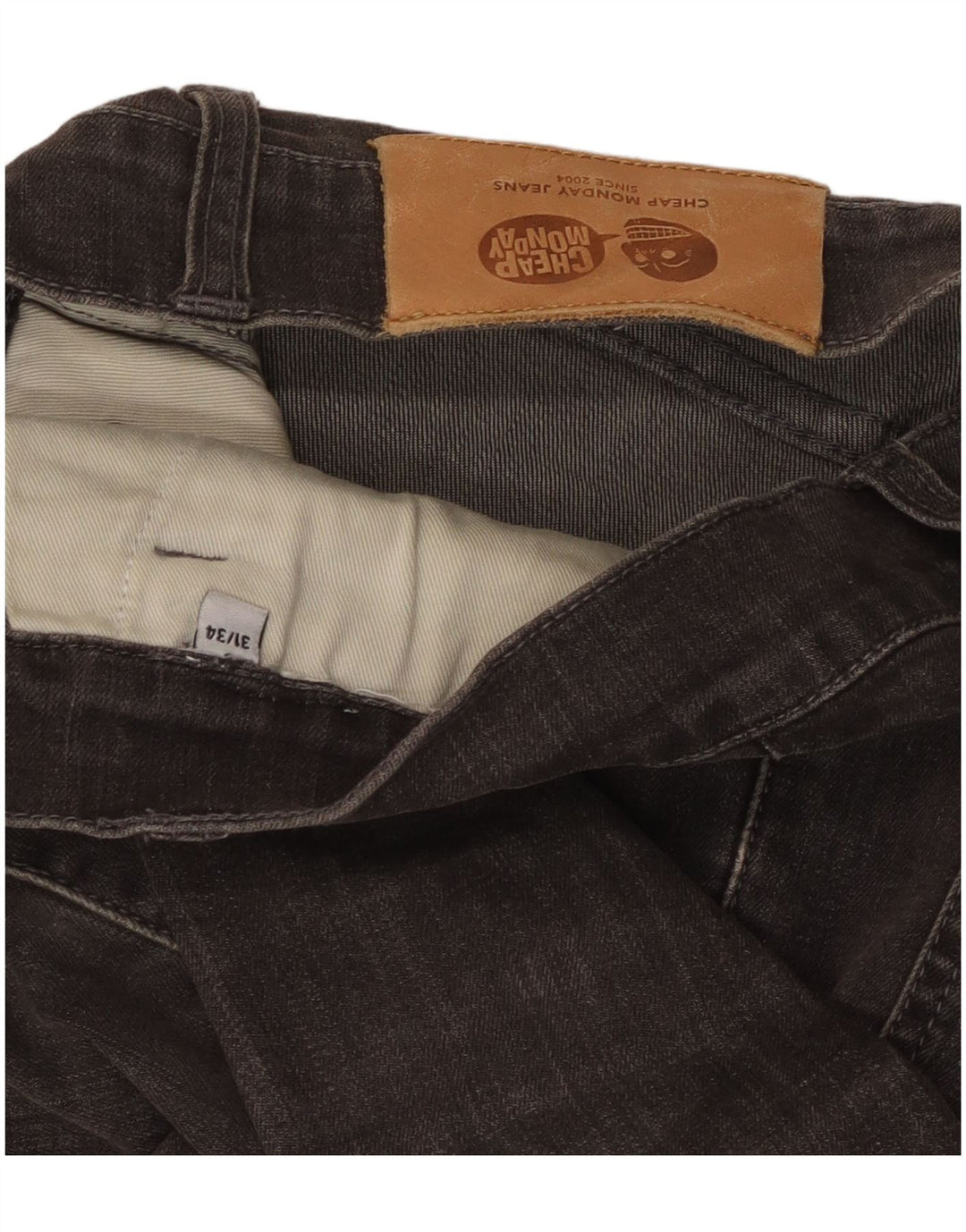 Billig Mandag Herre Slim Jeans W31 L28 Grå
