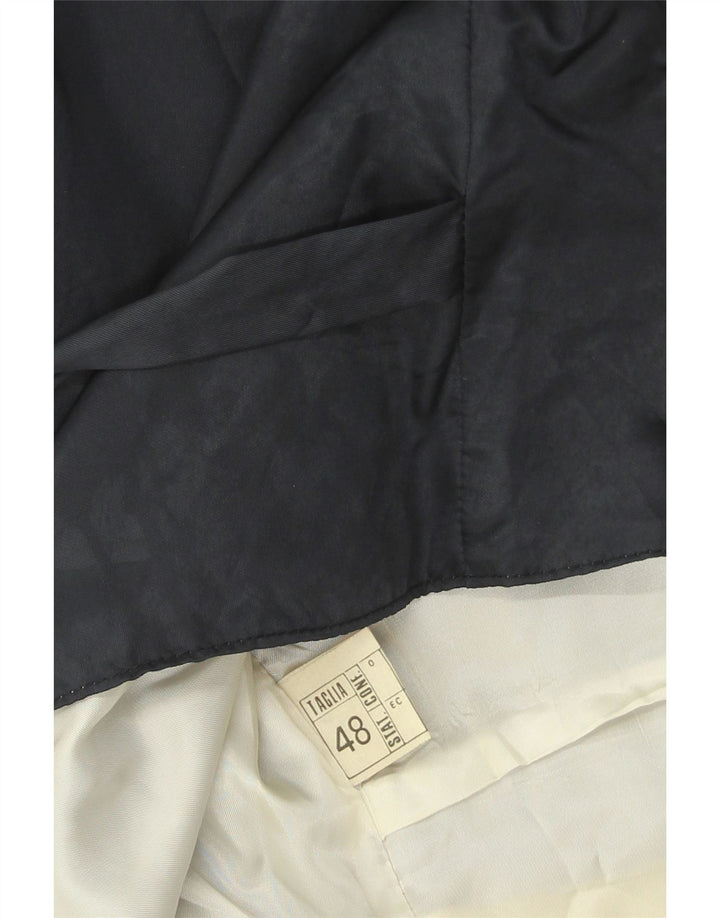 Vintage herrevest IT 48 Medium Marineblå nålestribe