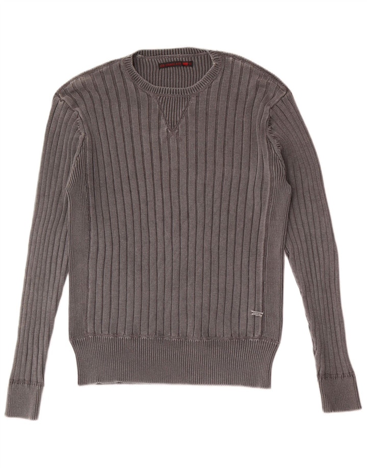 Levi's Herre sweater med rund hals, stor grå bomuld
