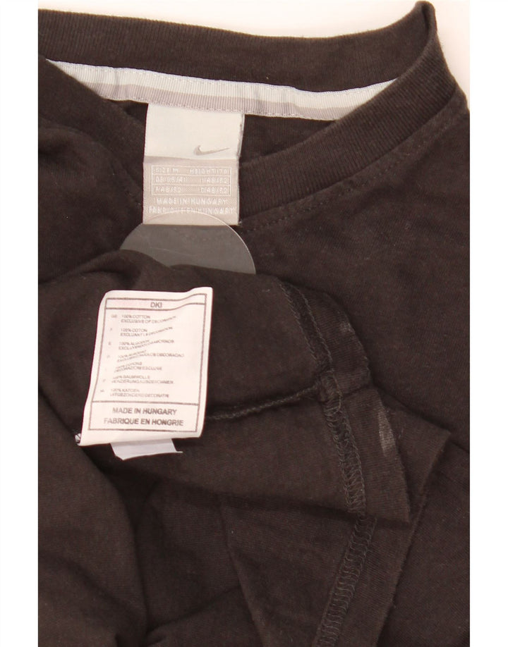 Nike T-shirt top til mænd UK 39/41 Medium Sort bomuld