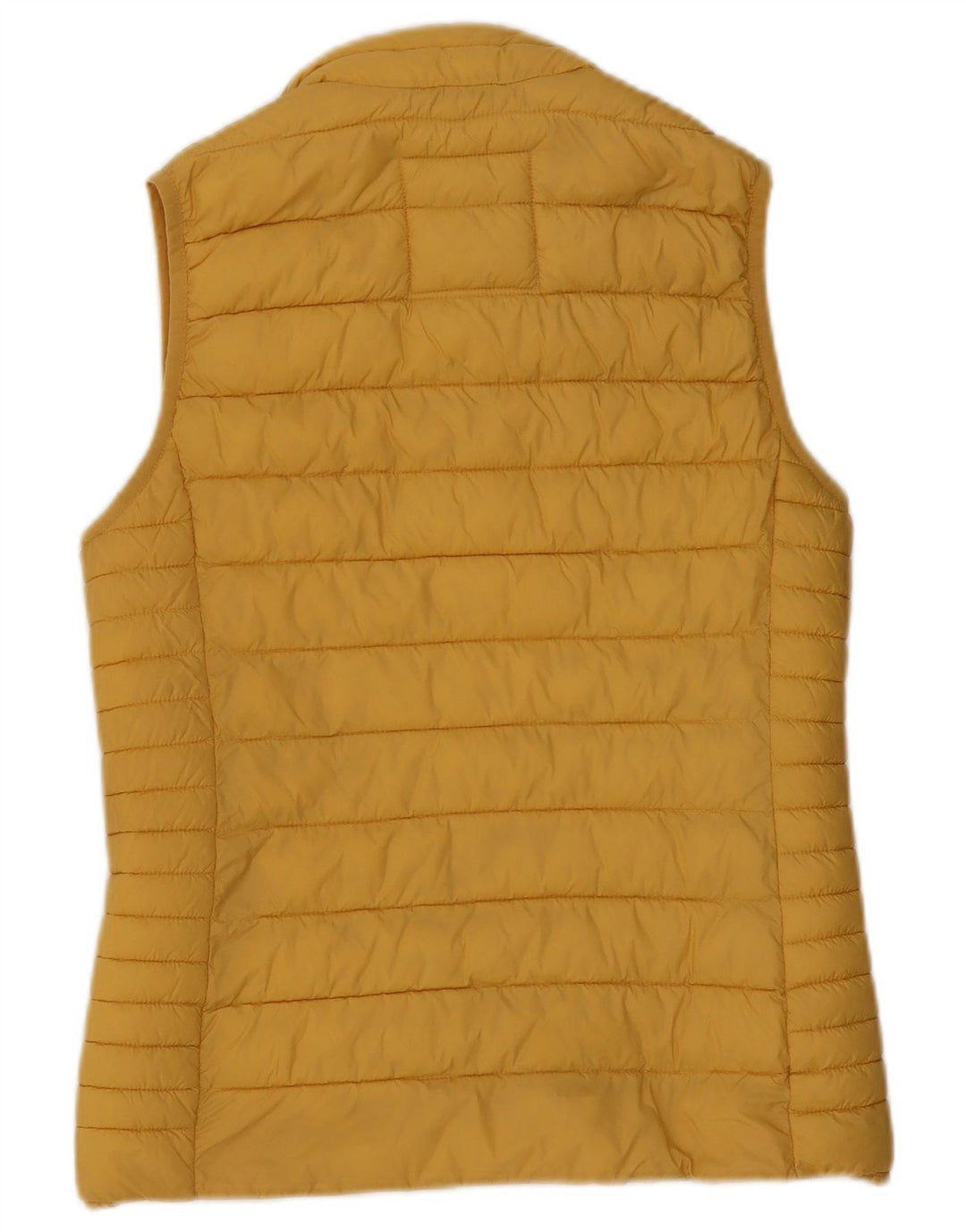 CREW TØJ Dame Polstret Gilet UK 10 Lille gul nylon