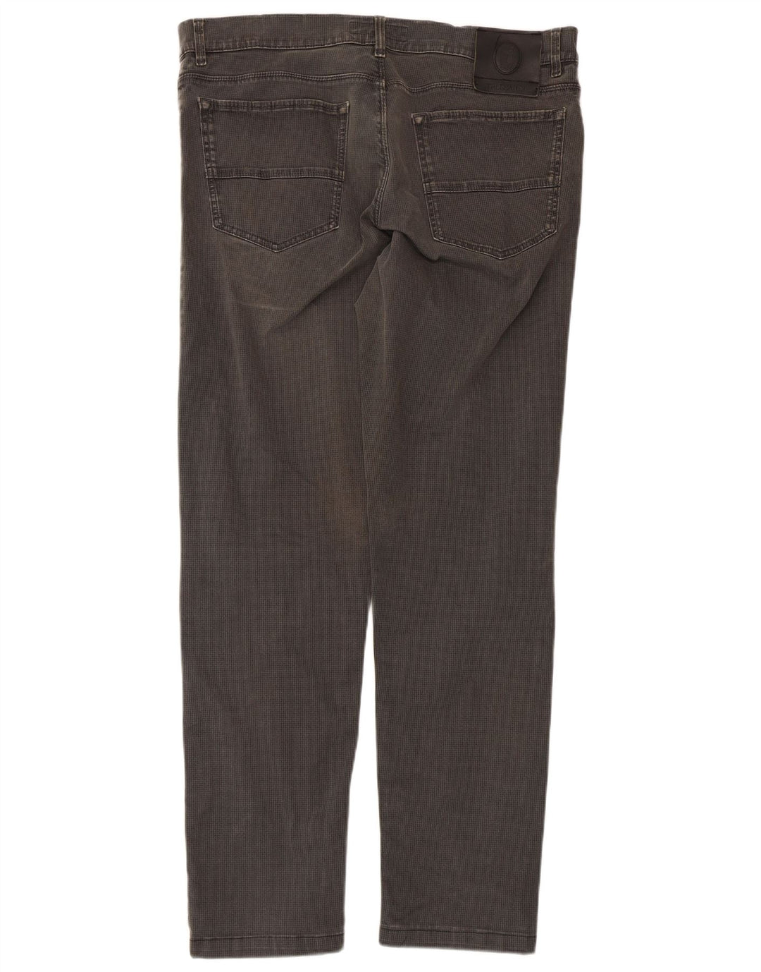 Trussardi Straight Casual Bukser til mænd W36 L31 Grå Houndstooth