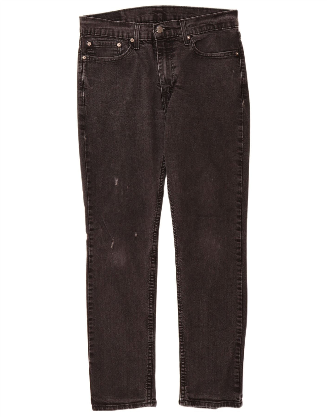 Levi's Herre 511 Distressed Slim Jeans W34 L32 Sort bomuld