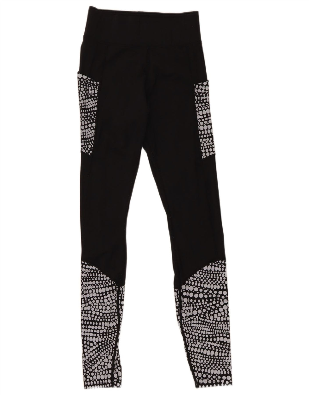 Mountain Warehouse Womens Leggings UK 6 XS sort plettet polyamid