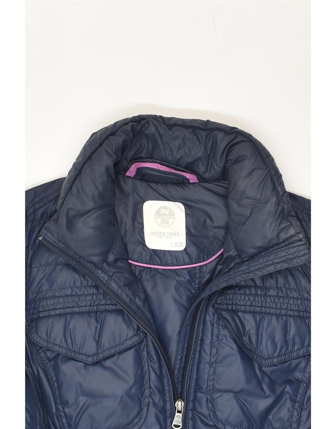 NORTH SAILS Dame polstret jakke UK 6 XS Navy Blue Polyester