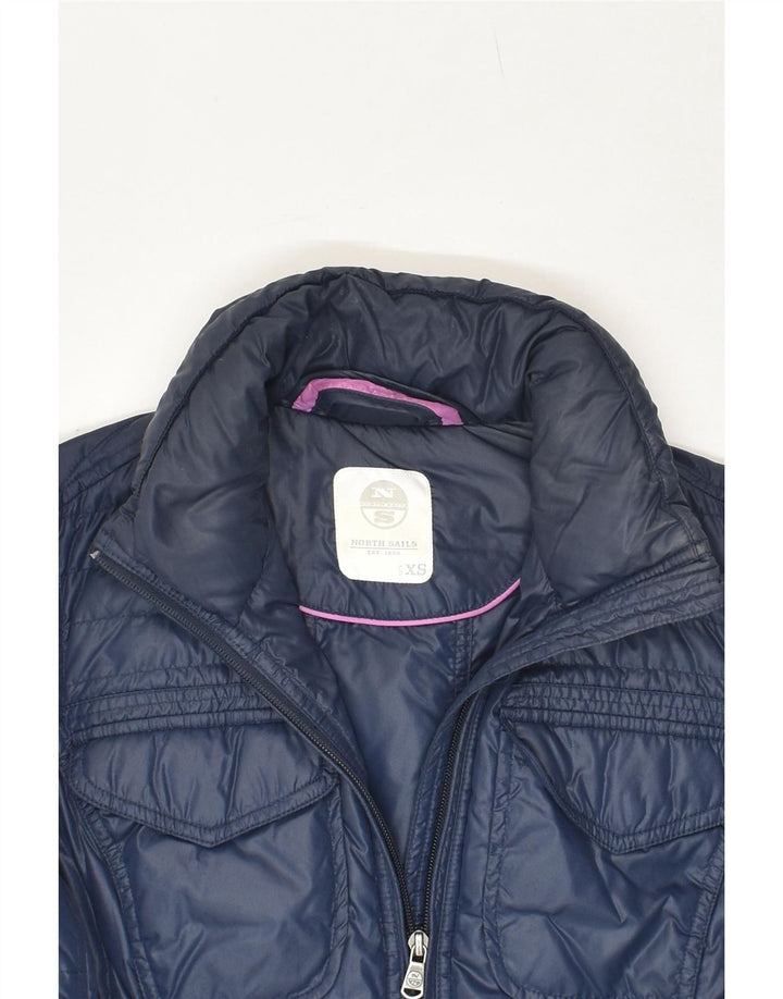 NORTH SAILS Dame polstret jakke UK 6 XS Navy Blue Polyester
