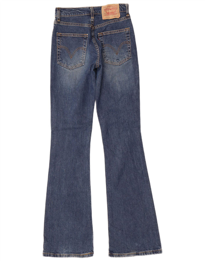 LEVI'S Dame 525 Bootcut Jeans W26 L34 Blå Bomuld