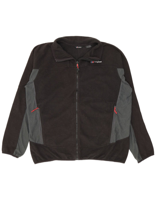 Berghaus Fleecejakke til mænd UK 42 XL Sort Colourblock Polyester
