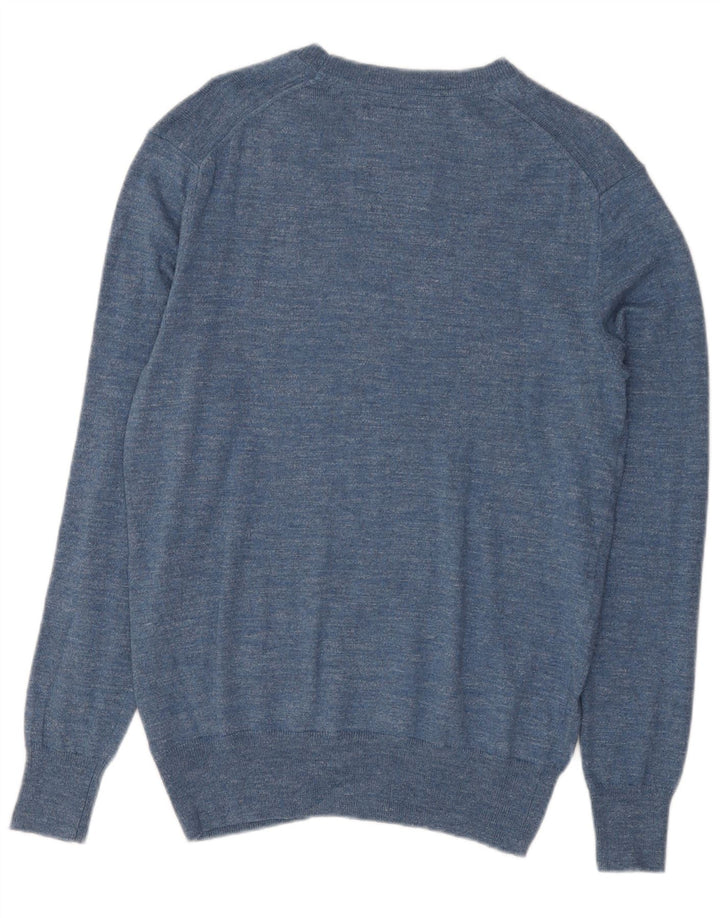 Superdry Herre sweater med rund hals, stor blå bomuld