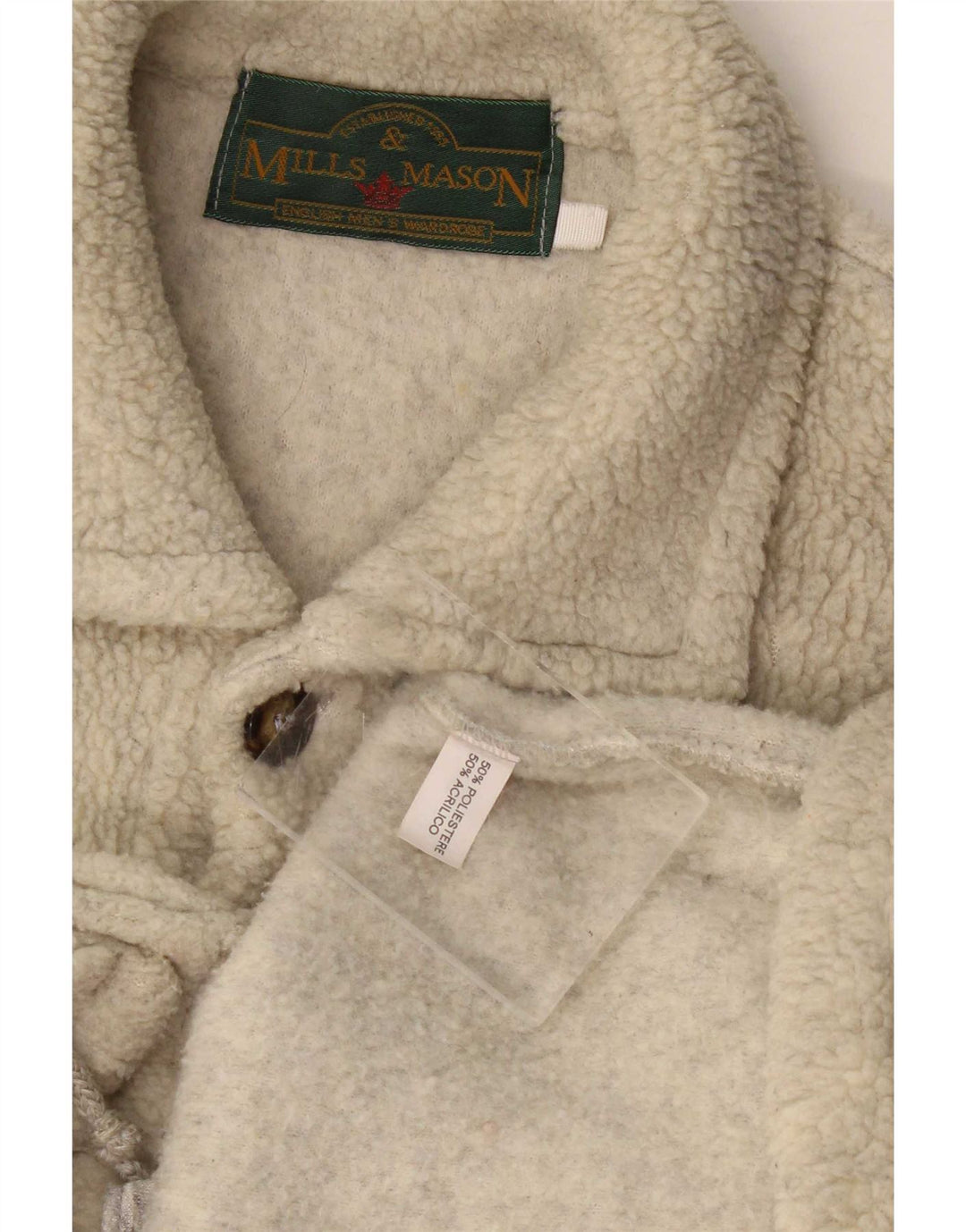 Vintage fleecejakke til mænd UK 42 XL Grå Colourblock Polyester