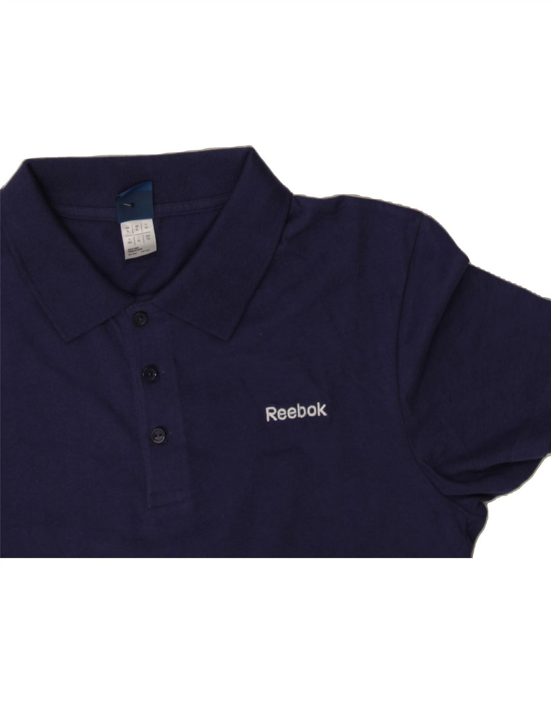 REEBOK Mens Polo Shirt XL Navy Blue Cotton Vintage Reebok and Second-Hand Reebok from Messina Hembry 