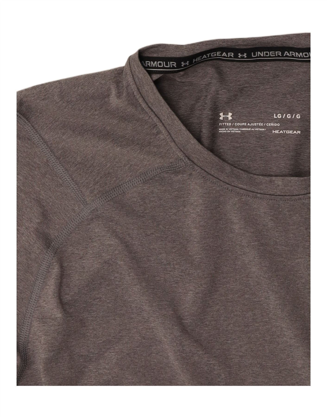 UNDER ARMOUR Herre Heat Gear T-Shirt Top Stor Grå