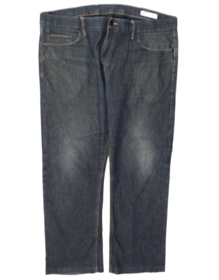Marks & Spencer Straight Jeans til mænd W40 L27 Marineblå bomuld