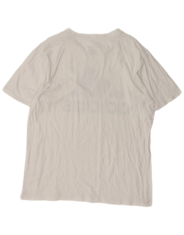 Adidas Grafisk T-shirt top til mænd, stor hvid bomuld