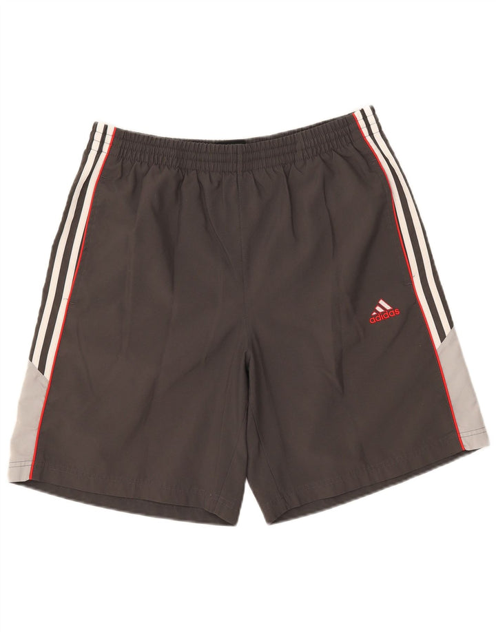 Adidas Herre Climalite Sportshorts Large Grå Colourblock Polyester