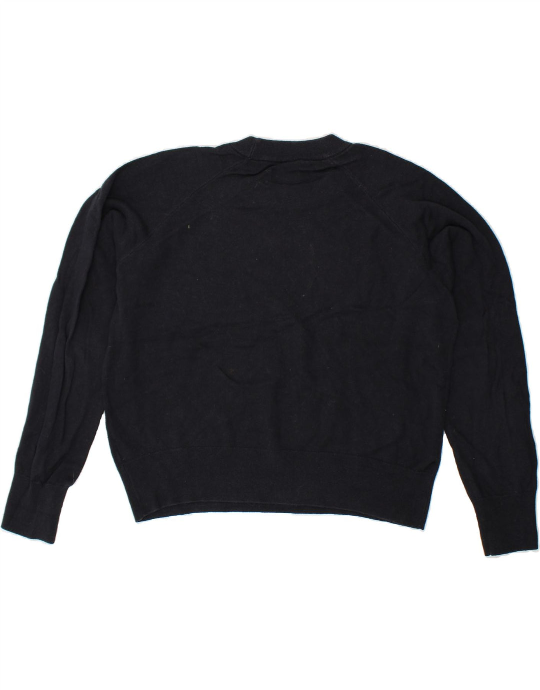 JACK WILLS Womens Crew Neck Jumper Sweater UK 14 Medium Navy Blue Cotton Vintage Jack Wills and Second-Hand Jack Wills from Messina Hembry 