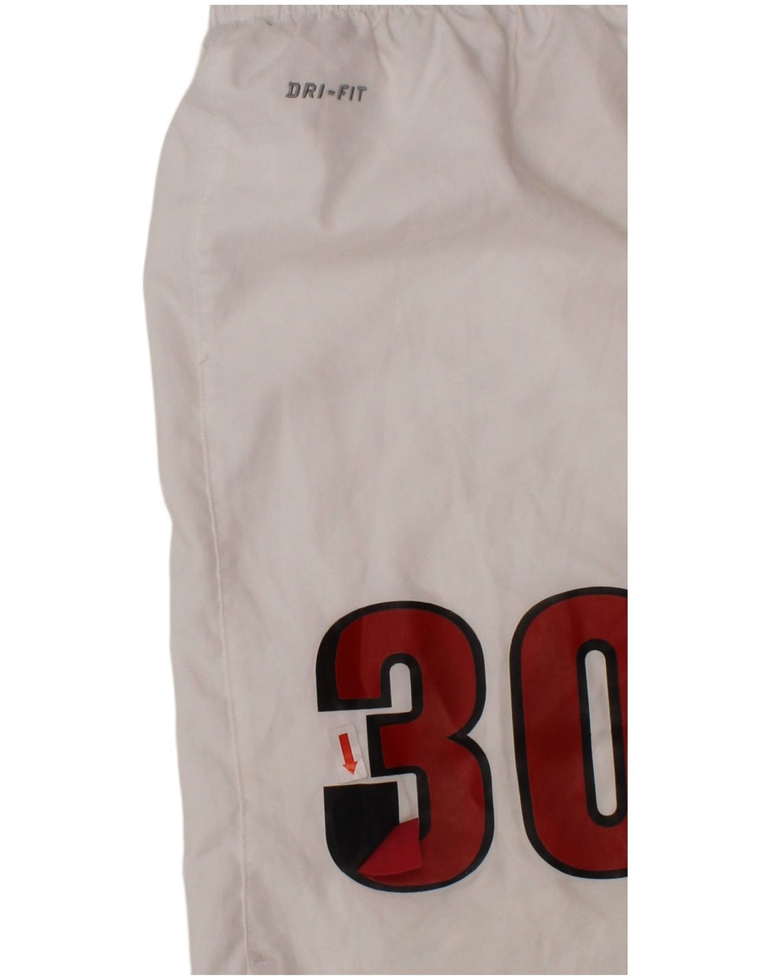 NIKE Dri Fit grafiske sportsshorts til drenge 12-13 år, store hvide polyester