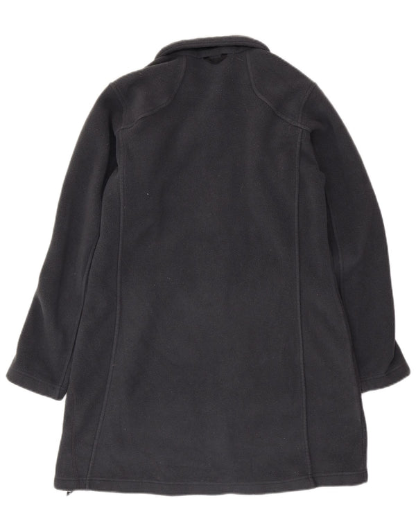 JACK WOLFSKIN Dame Fleece Windbreaker Coat UK 16 Large Navy Blue