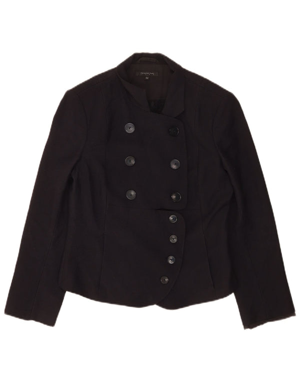 Patrizia Pepe Dame Dobbeltradet Blazer Jacket IT 44 Medium Navy Blue