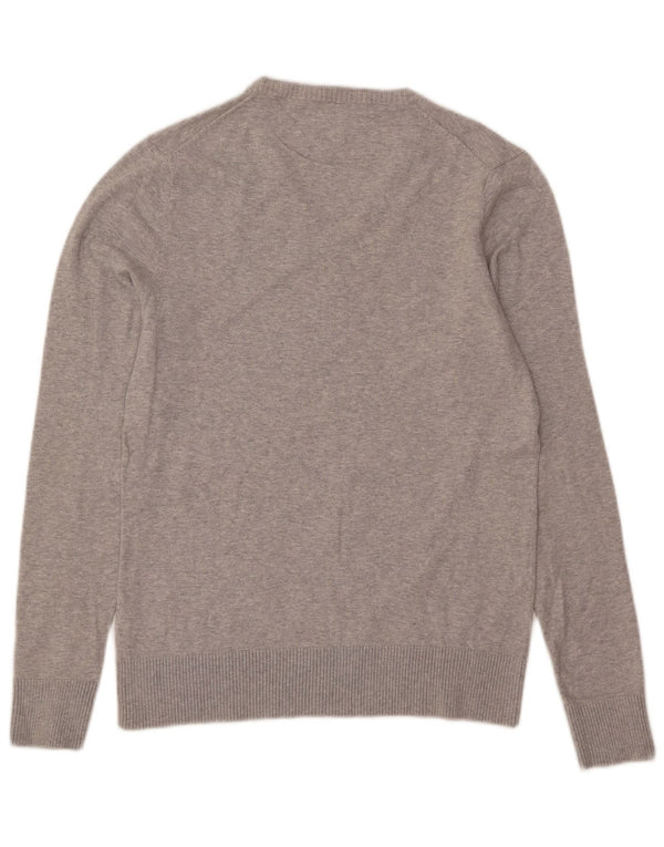 Tommy Hilfiger Herre V-hals sweater Medium Grey Flecked Bomuld
