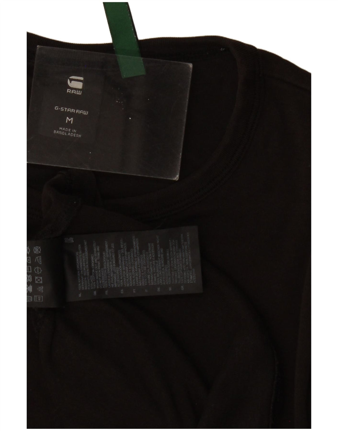 G-STAR Herre T-Shirt Top Medium Sort Bomuld