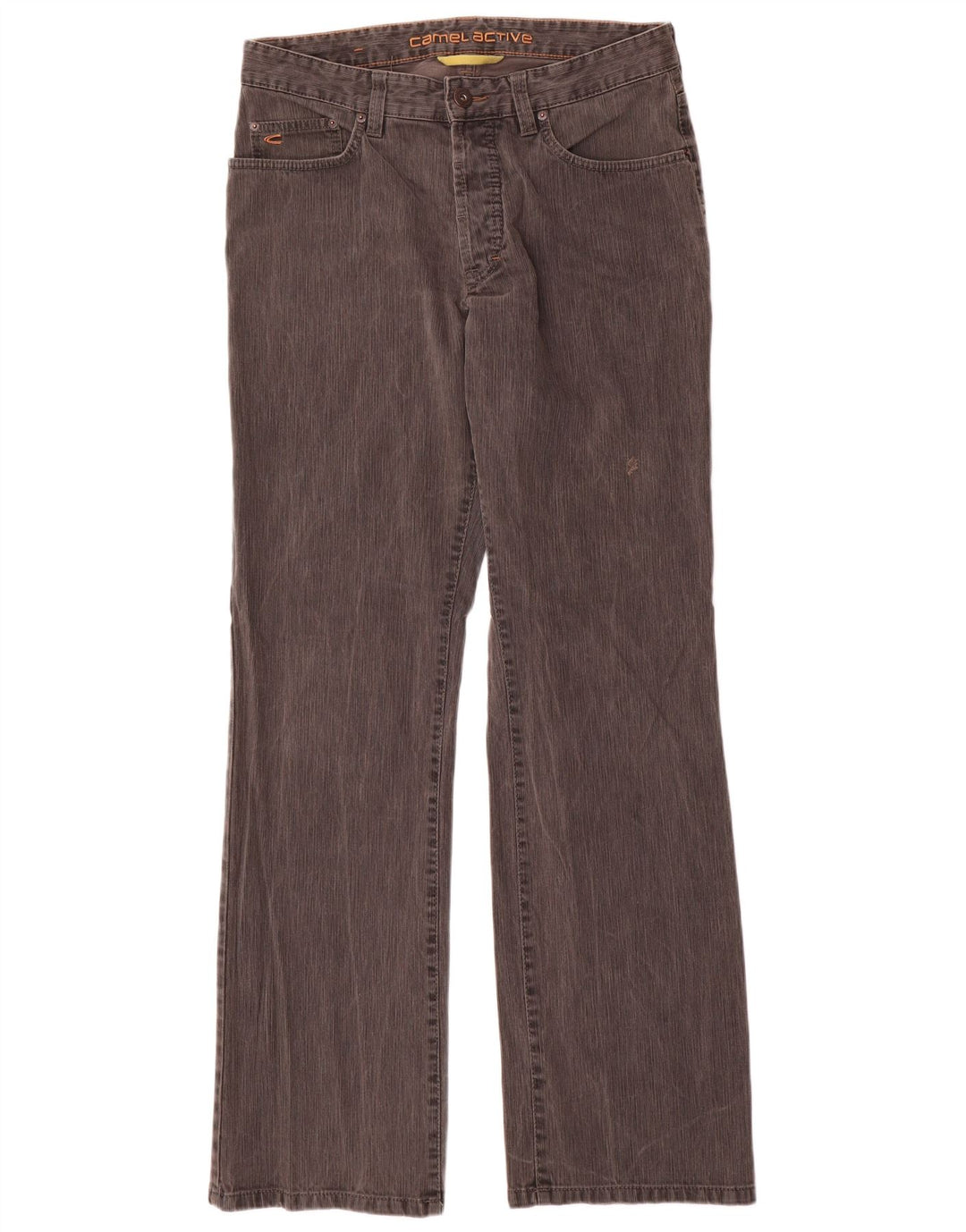 Camel Active Herre Bootcut Casual Bukser W34 L34 Grå Bomuld