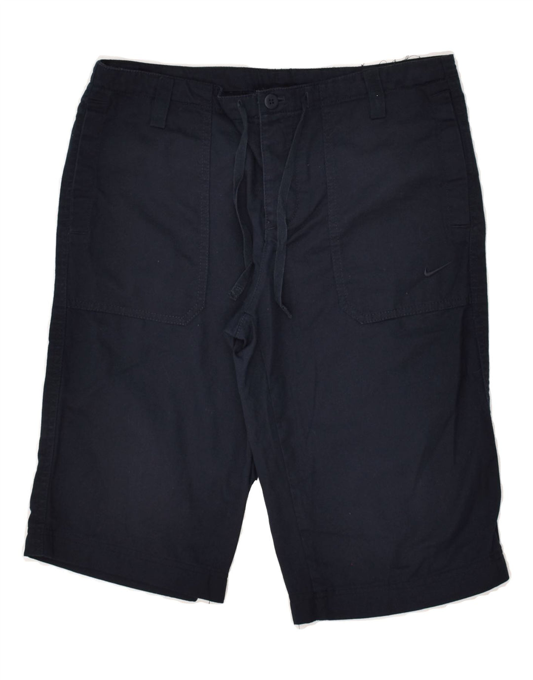 NIKE Womens Casual Shorts Small W27  Navy Blue Cotton | Vintage Nike | Thrift | Second-Hand Nike | Used Clothing | Messina Hembry 