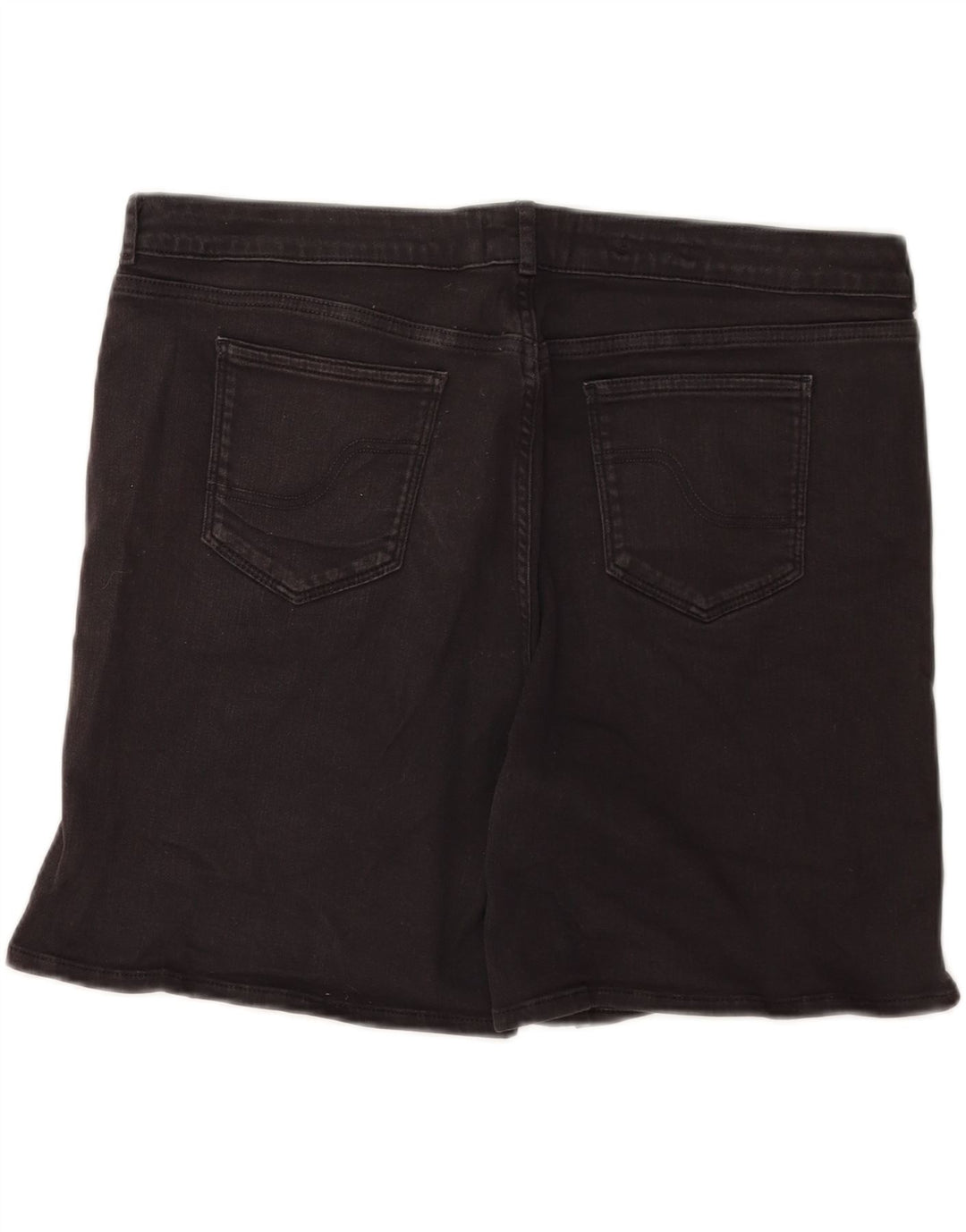 Fat Face Dame Denim Shorts UK 16 Large W38 Black Bomuld