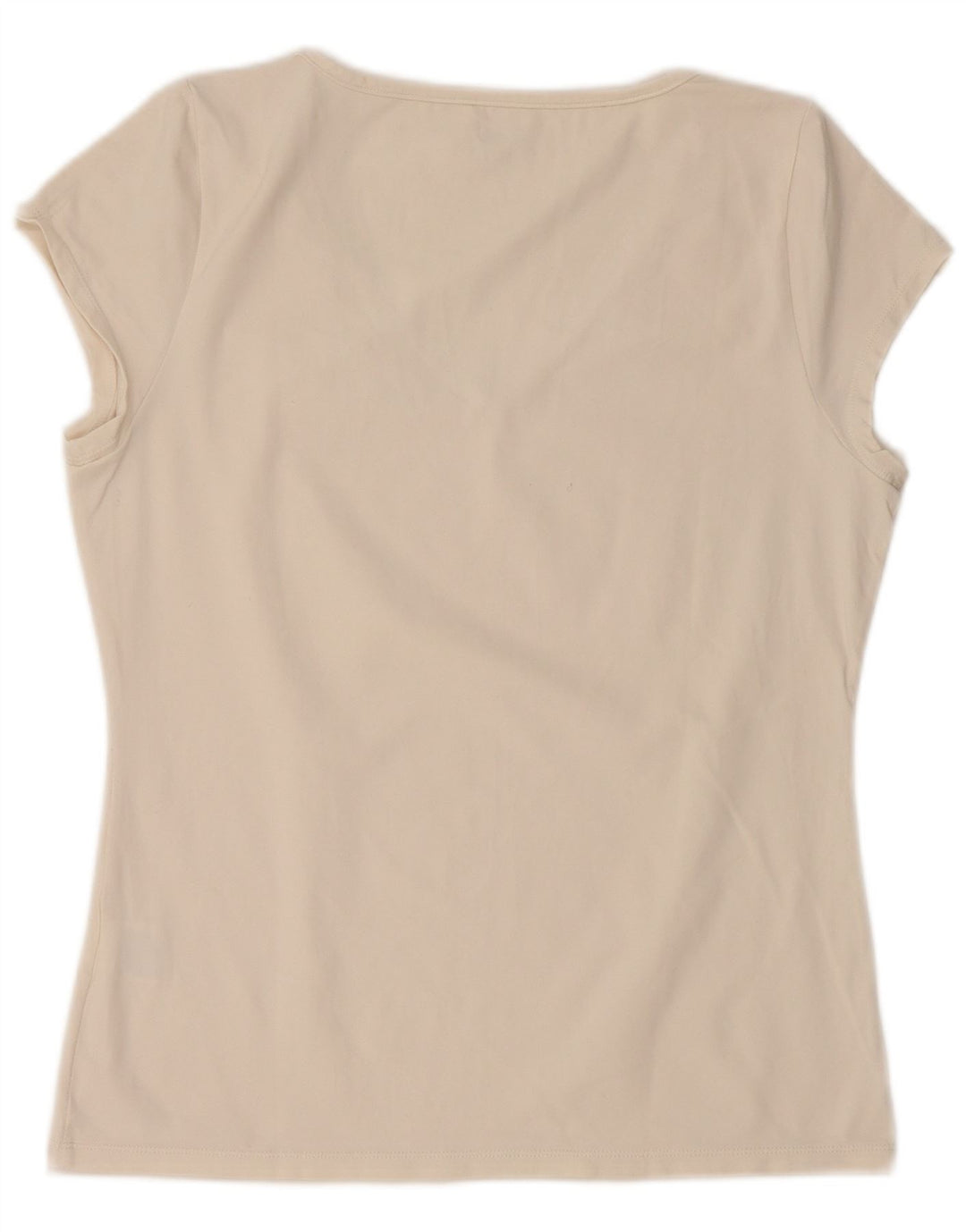 FILA Dame T-Shirt Top UK 16 Large Off White Nylon