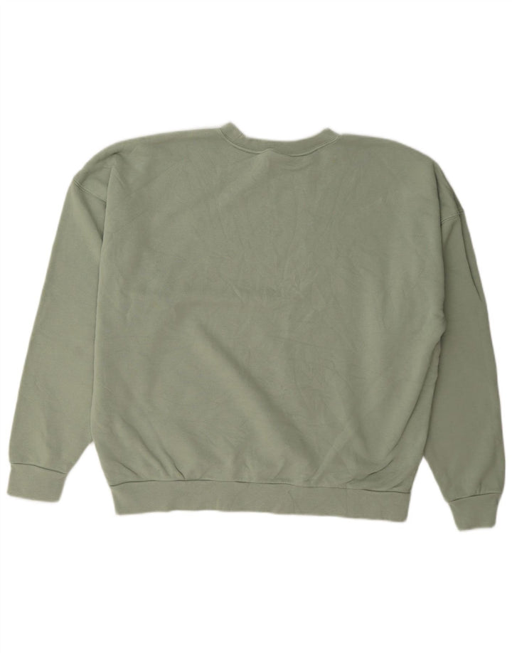 Nike Dame Oversized Sweatshirt Jumper UK 10 Lille grøn bomuld