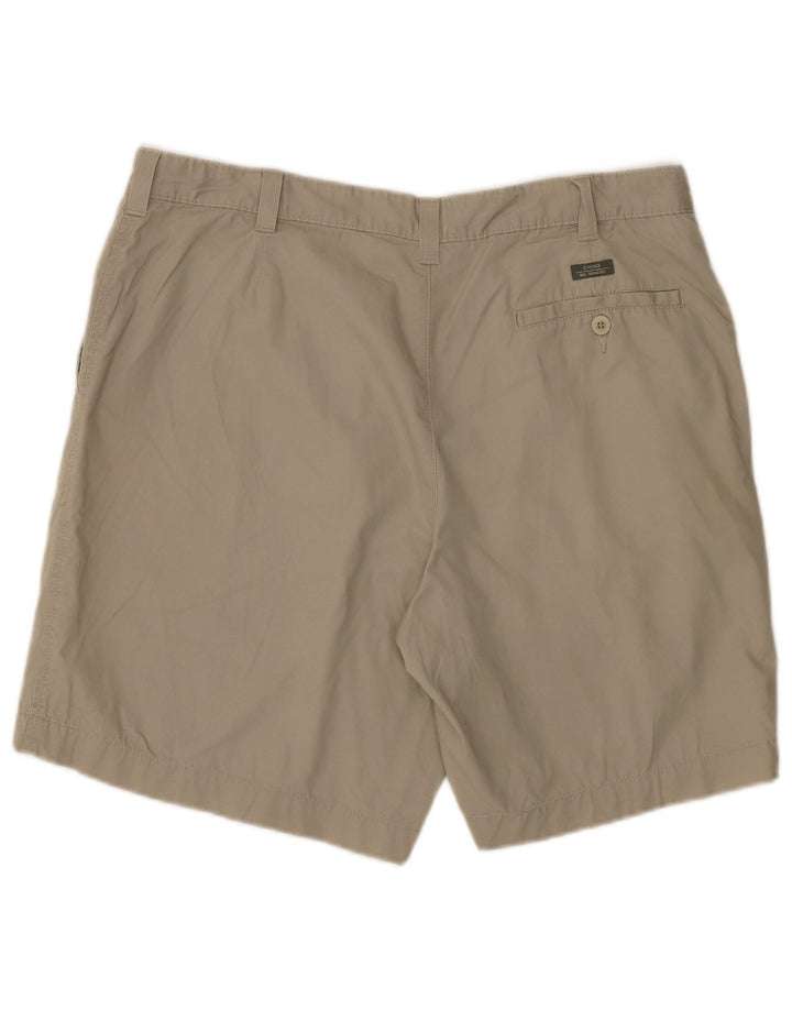 Marks & Spencer Herre Blue Harbor Chino Shorts W36 Stor Beige Bomuld