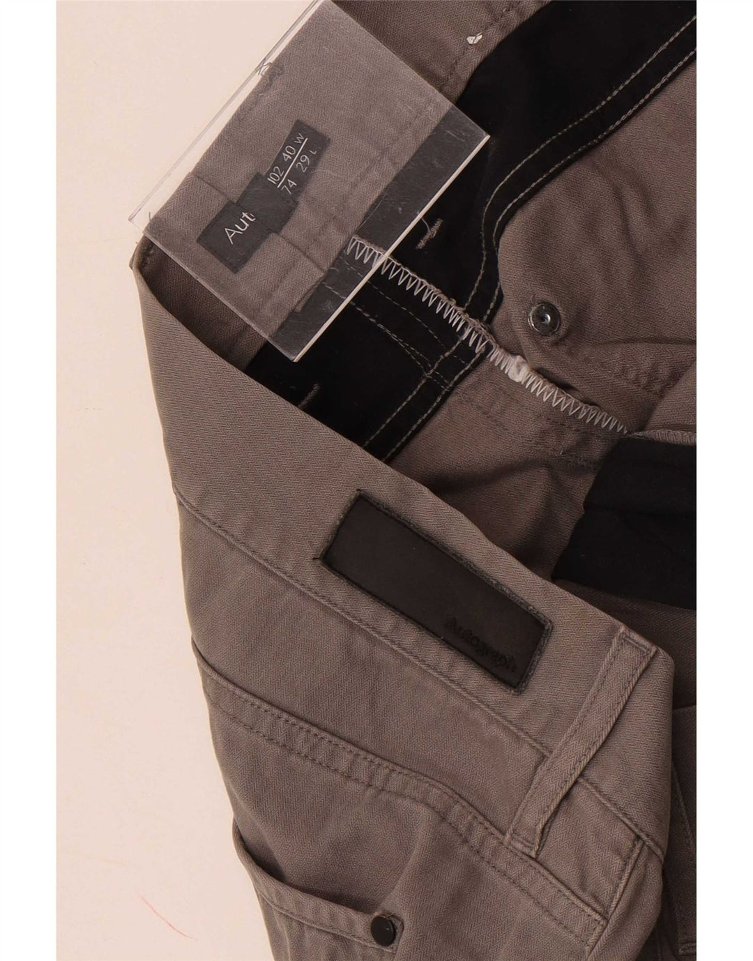 Marks & Spencer Herre Autograph Straight Cropped Trousers W40 L25 Grå