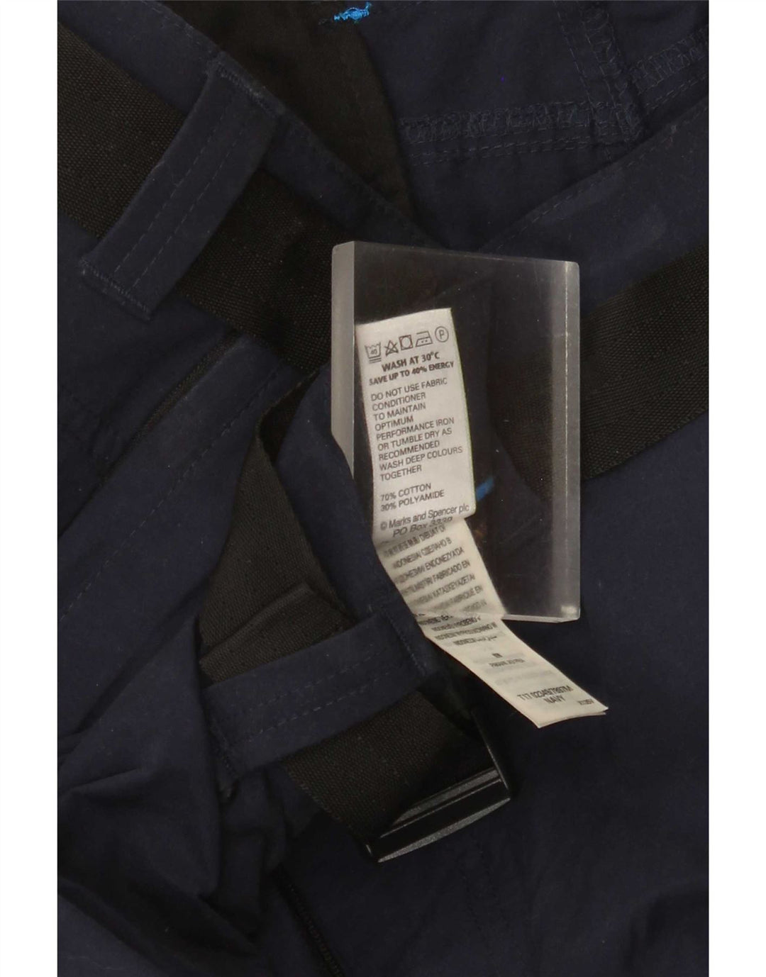 Marks & Spencer Herre Cargo Shorts W40 XL Marineblå Bomuld
