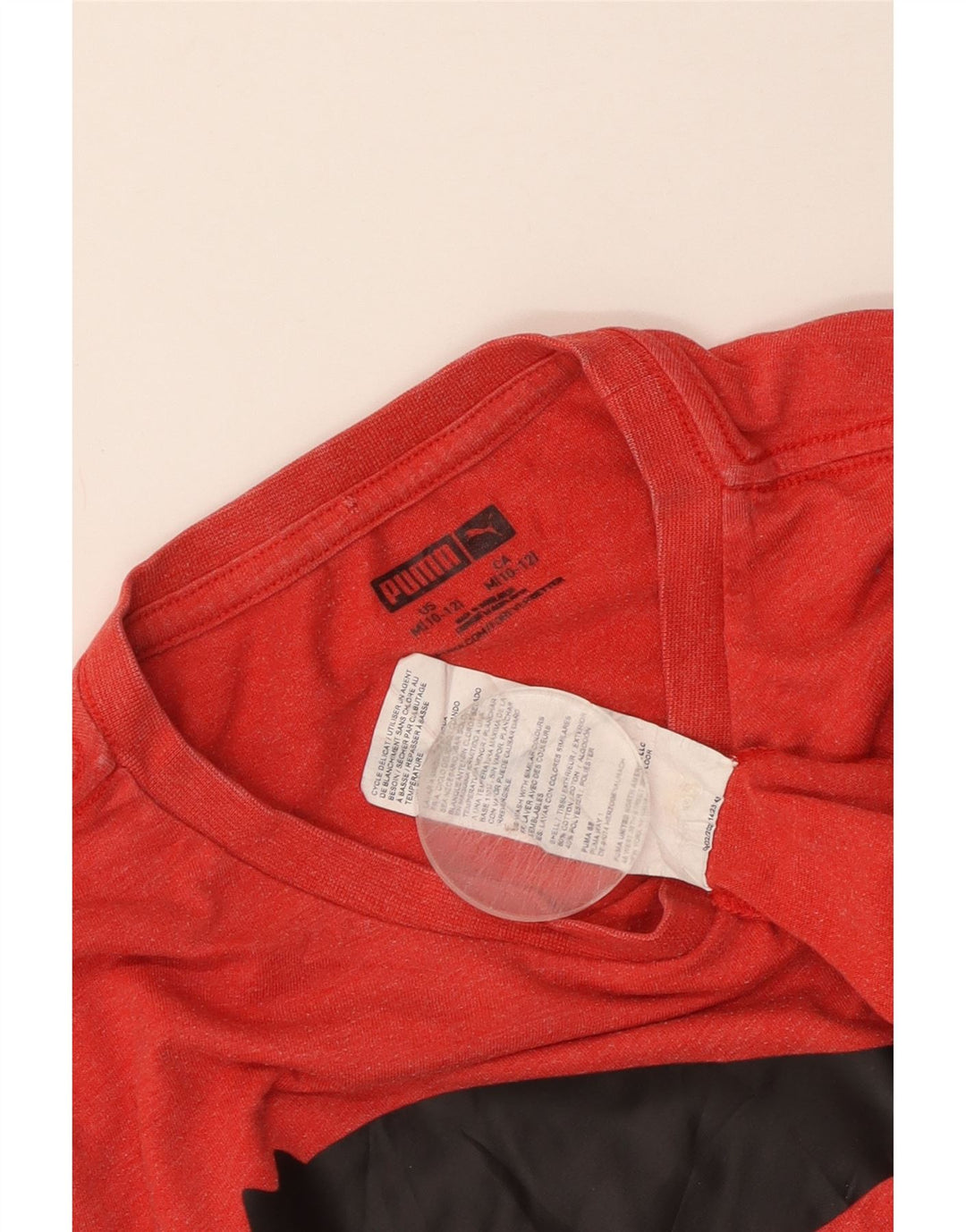 Puma drenge grafisk t-shirt top 10-11 år medium rød bomuld