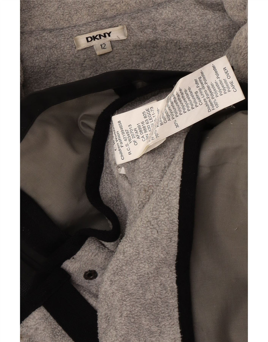 Dkny Boys Windbreaker Jacket 11-12 År Sort Bomuld