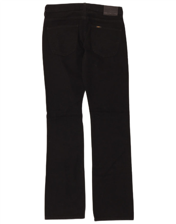 LEE Mens Straight Jeans W31 L34  Black Cotton